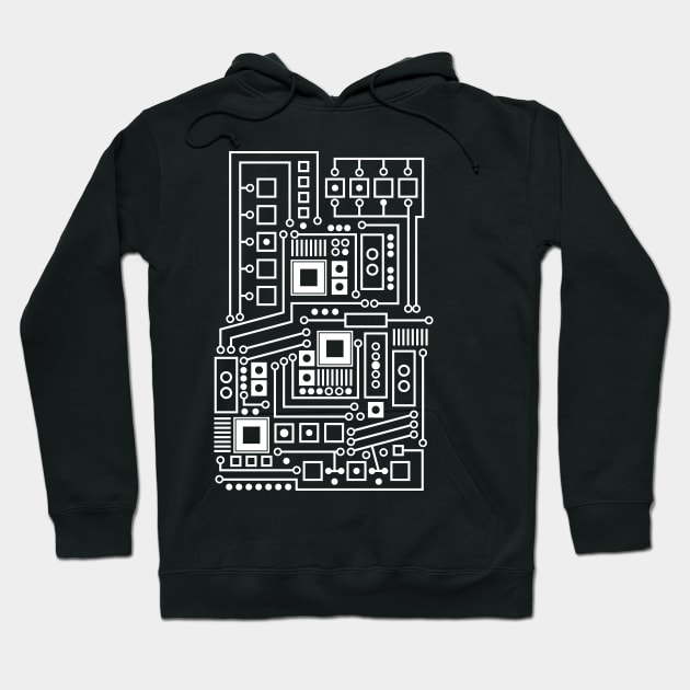 Circuit Board - Technical Computer Design Hoodie by Bohnenkern